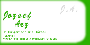 jozsef arz business card